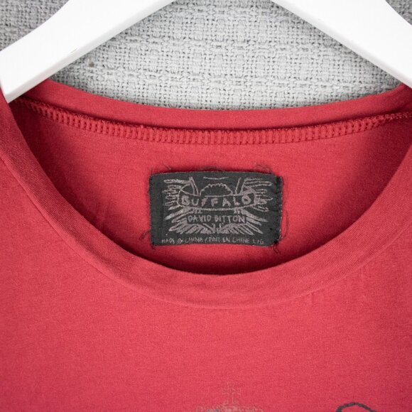 Buffalo David Bitton Grunge Y2K Rhinestone Tee - Picture 4 of 6